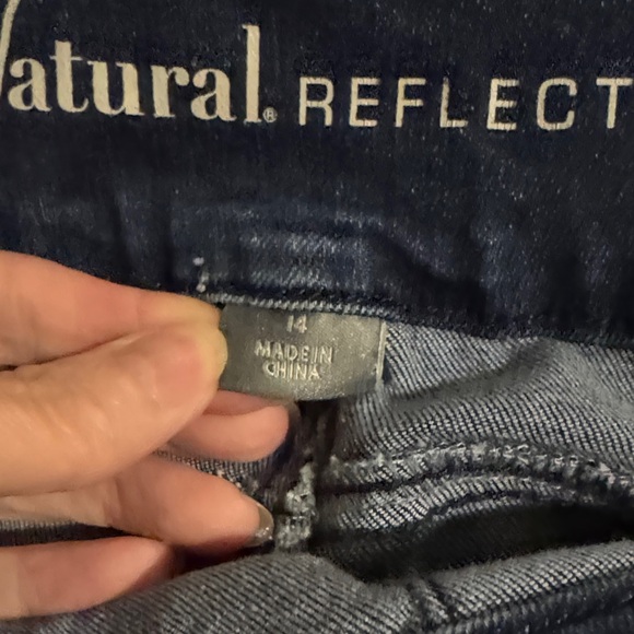 Natural Reflections Dark Blue Jean Shorts - Picture 4 of 5
